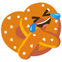 rolling on the floor laughing and pretzel