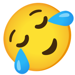 rolling on the floor laughing and relieved face