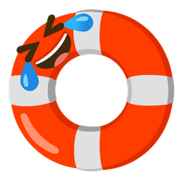 rolling on the floor laughing and ring buoy