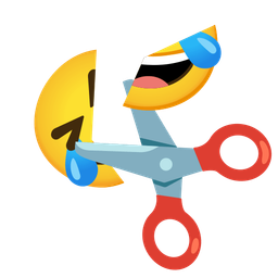 rolling on the floor laughing and scissors