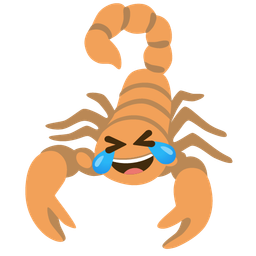 rolling on the floor laughing and scorpion