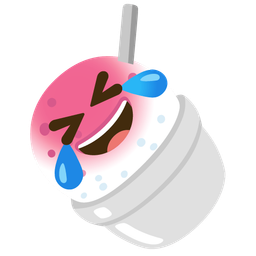 rolling on the floor laughing and shaved ice