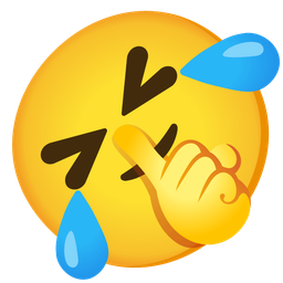 rolling on the floor laughing and shushing face