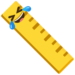 rolling on the floor laughing and straight ruler