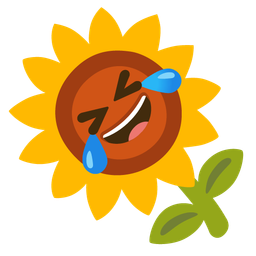 rolling on the floor laughing and sunflower