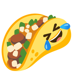 rolling on the floor laughing and taco