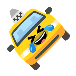 rolling on the floor laughing and taxi