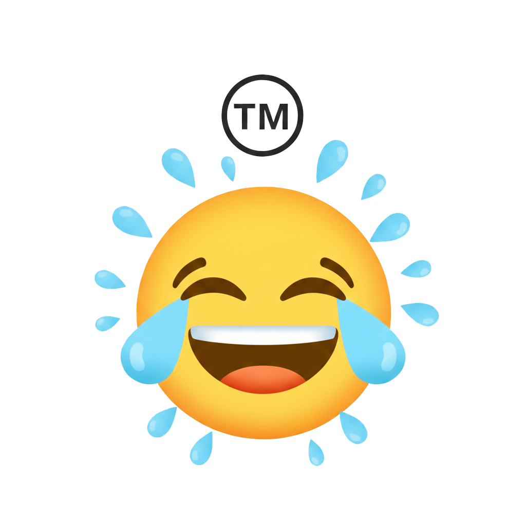 Rolling on the floor laughing and Trade mark