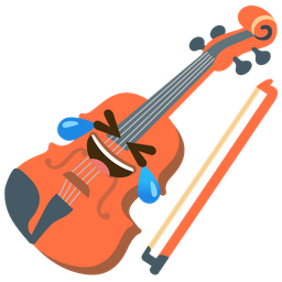 rolling on the floor laughing and violin