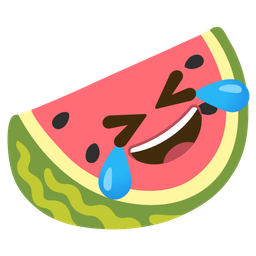 rolling on the floor laughing and watermelon