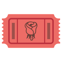 rose and admission tickets