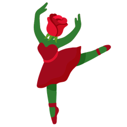 rose and ballet shoes