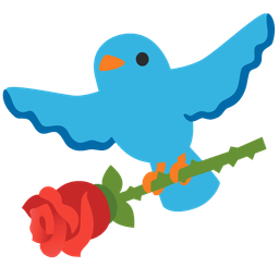 rose and bird