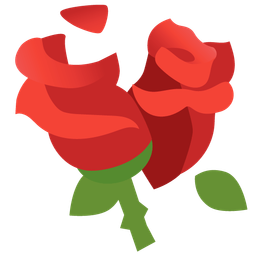 rose and broken heart