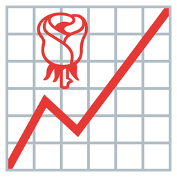 rose and chart increasing