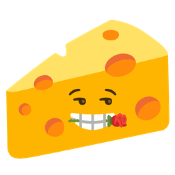 rose and cheese wedge