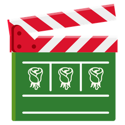 rose and clapper board