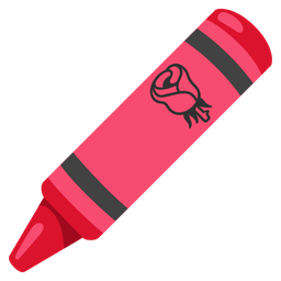 rose and crayon