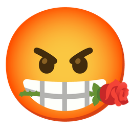 rose and enraged face