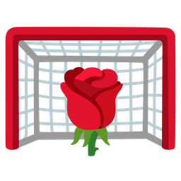 rose and goal net