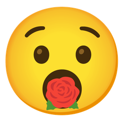 rose and hushed face