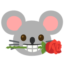 rose and mouse face