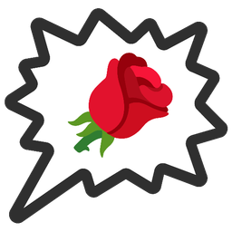 rose and right anger bubble