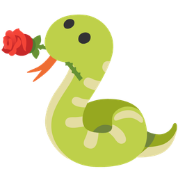 rose and snake