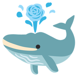 rose and spouting whale