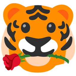 rose and tiger face