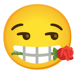 rose and unamused face