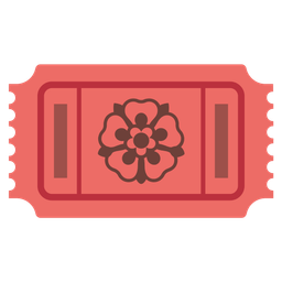 rosette and admission tickets