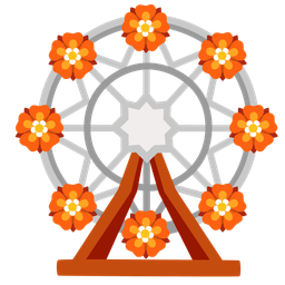 rosette and ferris wheel