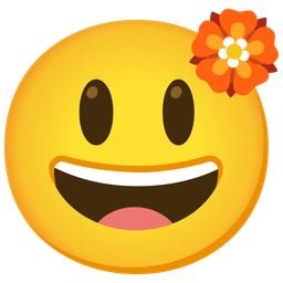 Rosette and Grinning face with big eyes