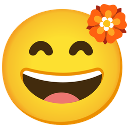 Rosette and Grinning face with smiling eyes