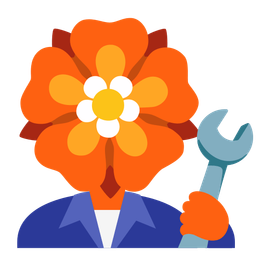 rosette and hammer and wrench