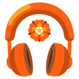 rosette and headphone