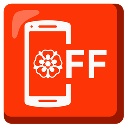 rosette and mobile phone off