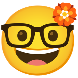 rosette and nerd face