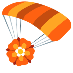 rosette and parachute