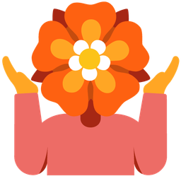 rosette and person shrugging