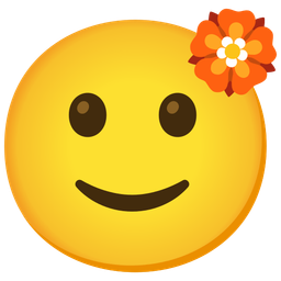 Rosette and Slightly smiling face