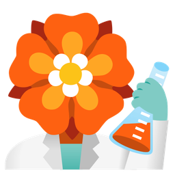 rosette and test tube