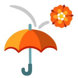 rosette and umbrella