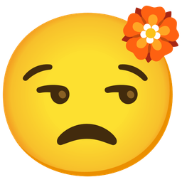 rosette and unamused face