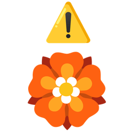 rosette and warning