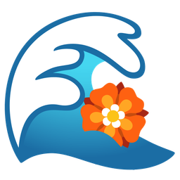 rosette and water wave