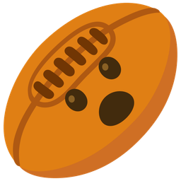 Rugby football and Face with open mouth