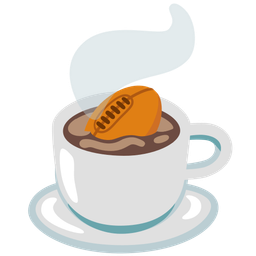 rugby football and hot beverage