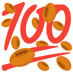 rugby football and hundred points